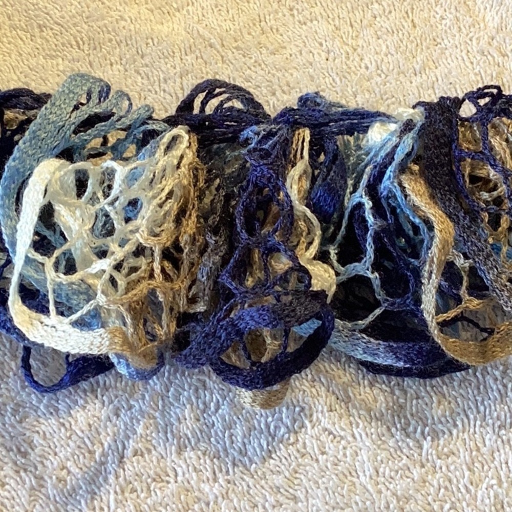 Hand, crocheted, scarves.   CC 1 - Picture 4 of 5